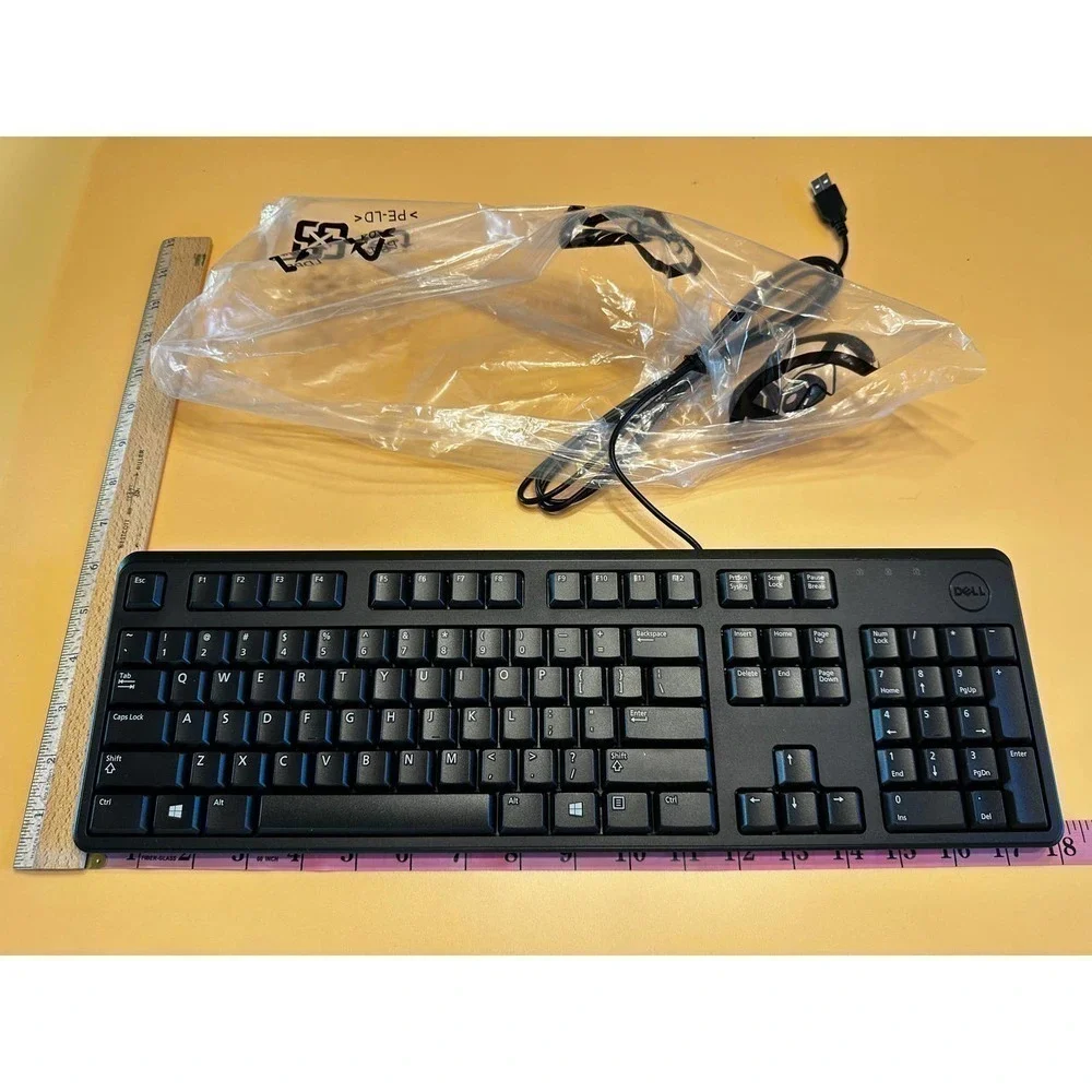NEW Genuine DELL KB212-B 0DJ454 104-Key USB Quiet Computer Keyboard (Black) NIB